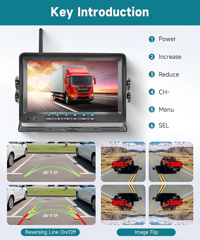 Wireless Backup Camera for RV, Wireless Reverse Camera 12V-36V for - Image 5