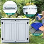 YITAHOME Outdoor Resin Storage Sheds, 39 in Height Lockable Waterproof - Image 5