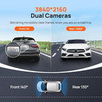 70mai 4K Dash Cam Front and Rear - Image 3