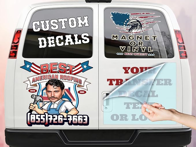 Choose Your Custom Sticker or Magnet ║ ║ Make Your Own Text or Graphic on by MyHappyCustomizedGifts