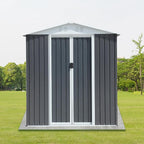 6x4 FT Outdoor Storage Shed, Metal Garden Shed - Image 7