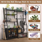 Garage Sports Equipment Organizer, Golf Bag Storage Rack, Heavy Duty Ball Holder - Image 3