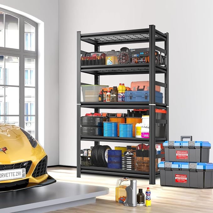 72''H Garage Shelving 3500LBS Capacity Heavy Duty Storage Shelves, Adjustable 5 - Image 7