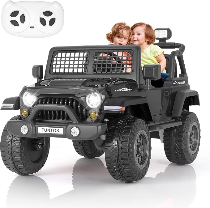 2 Seater Ride on Car, 12V 7AH Electric Car by FUNTOK