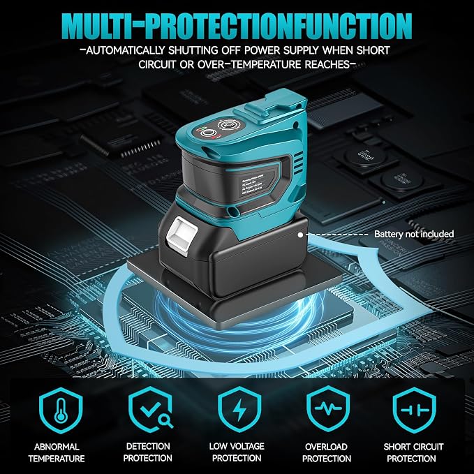Power Inverter for Makita 18V Battery: Ecarke Portable Power Supply Inverter - Image 2