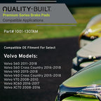 Premium Semi-Metallic Rear Brake Pads Compatible - Image 3
