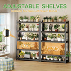 63H Metal Kitchen Storage Shelves, 1600 LBS Heavy Duty Garage Shelving Unit - Image 3