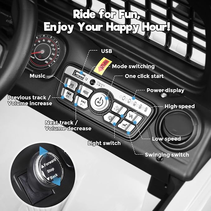 2 Seater Ride on Car, 12V 7AH Electric Car - Image 6