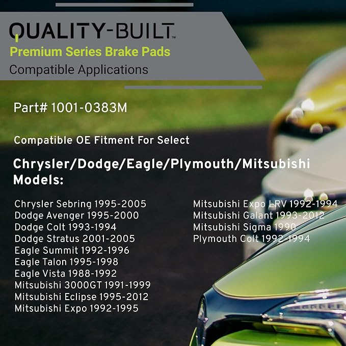 Premium Semi-Metallic Rear Brake Pads Compatible - Image 3