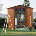 6x6 FT Outdoor Storage Shed, Metal Garden Shed by BNSPLY