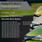 Premium Semi-Metallic Rear Brake Pads Compatible - Image 3