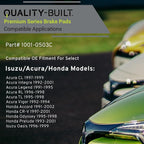 Premium Ceramic Front Brake Pads Compatible - Image 3