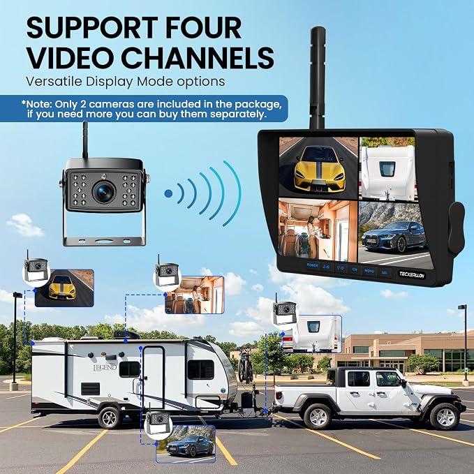 RV Backup Camera, Waterproof Wireless Backup Camera - Image 5