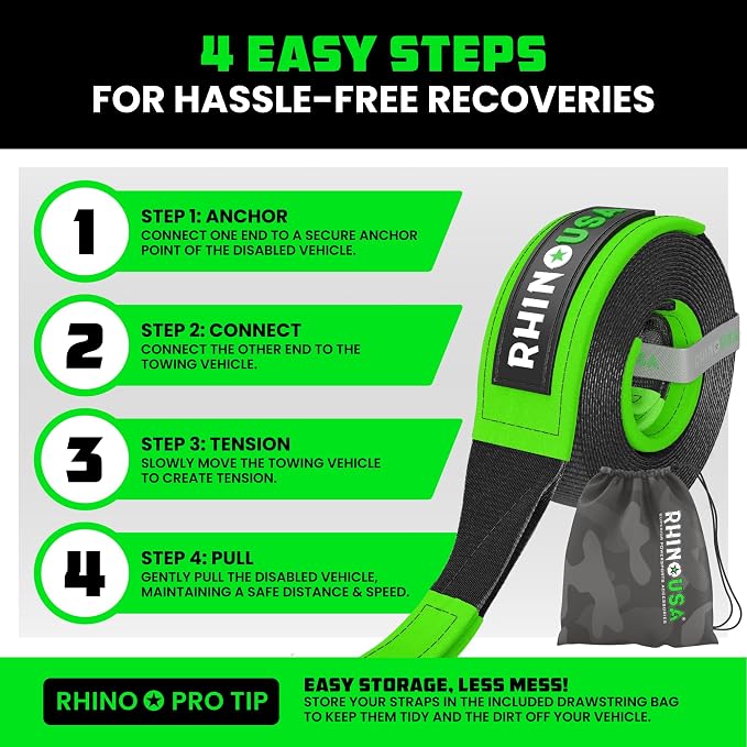 Rhino USA Recovery Tow Strap - Image 6