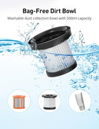 Aspiron Cordless Handheld Vacuum, 24KPA Powerful Car Vacuum, Rechargeable - Image 8