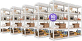 HOMEDANT House 5-Tier Laminated Metal Shelving Unit Adjustable Storage Utility by TheBestOrganizingSolution