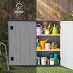 DWVO Outdoor Weather-Resistant Horizontal Storage Shed, 35 Cu Ft Capacity - Image 3