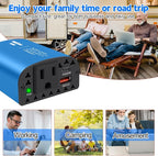 150W Car Power Inverter DC 12V to 110V AC Car Plug Outlet Adapter - Image 6