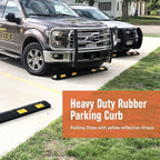 SmartSign Rubber Parking Curb, Heavy Duty Parking Stops - Image 2