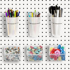 6 Sets Pegboard Bins and Cups by Kuhome