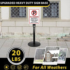 Parking Sign Post with Base - Image 2