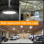 2 Pack LED High Bay Light 200W 30000 lm, 5000K UFO High Bay Led Shop Lights ETL - Image 7