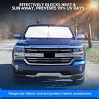 Windshield Sun Shade for Ch-evro-let Silverado 1500 2014-2018 Foldable Sunshade - Image 7