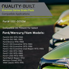 Premium Semi-Metallic Front Brake Pads Compatible - Image 3