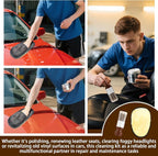 Salve Brush for Furniture, Leather&Wood Care Cleaning Brush w/Glove, Furniture - Image 3