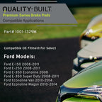 Premium Semi-Metallic Rear Brake Pads Compatible - Image 3