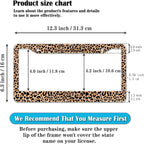 License Plate Frames Leopard Print Fun License Plate Frame Protector Cute - Image 2