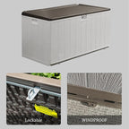 110 Pro Gallon Resin Deck Box, Waterproof Outdoor Storage Bin - Image 6