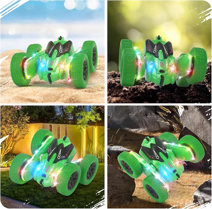 Remote Control Car, RC Cars, RC Stunt Car Toys New Upgraded Strip Light & - Image 6