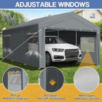 VINGLI 12x20 Carport Canopy Portable Garage - Image 4