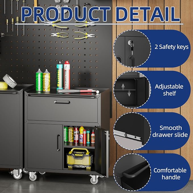 Metal Garage Storage Cabinet - Image 4