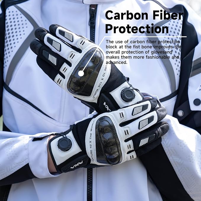 VXW High Protection Motorcycle Gloves - Image 2