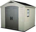 Keter Factor 8x8 Foot Large Resin Outdoor Shed by Keter