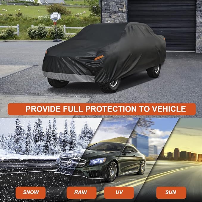 Kayme 7 Layers Truck Cover Waterproof All Weather, Universal Fit Chevy C10 S10 - Image 5