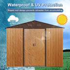 8x10 FT Outdoor Storage Shed, Metal Garden Shed - Image 8
