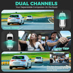 Dual Dash Camera for Cars, Dash Cam Front and Inside, 1440P Dashcam Front + - Image 3