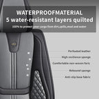 Car Seat Covers Front Only, Easy Install Luxury Leather Automotive Seat Covers - Image 4