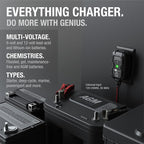 NOCO GENIUS1: 1A 6V/12V Smart Battery Charger – Automatic Maintainer, Trickle - Image 5