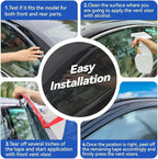 Window Visors Rain Guards for 2019 2020 2021 2022 2023 Hyundai Santa Fe - Image 4