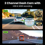 GEARit 4K Dual Dash Cam Front and Rear Camera - Image 2