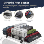 ARKSEN 84 x 50 x 6 Inch Universal Extra Wide 150LB Heavy Duty Roof Rack Cargo - Image 3
