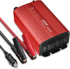 500W Pure Sine Wave Power Inverter, DC 12V to 110V AC Car Plug Inverter Adapter by vansoet