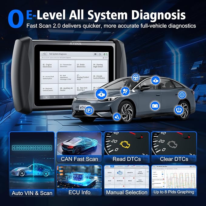 XTOOL IP616 V2.0 OBD2 Scanner Diagnostic Tool - Image 5
