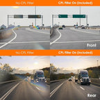 V1P SE 4K Dual Dash Cam w/GPS, Wi-Fi & 2pcs-CPL Filter | 512GB Support | Front - Image 2