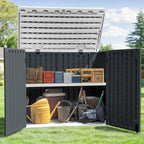GOOBED Horizontal Shed with Padlock Latch, Outdoor Storage Shed - Image 3