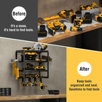 YYR 4 Layer Power Tool Organizer Wall Mount, Cordless Drill Hanger Storage Rack - Image 4